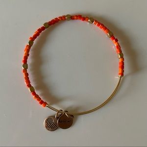 Alex and Ani Orange Beaded Bracelet